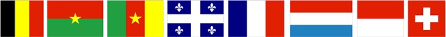 پرچم کشورهای فرانسه زبان