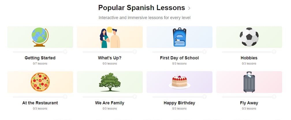 سایت spanishdict علاوه بر این که دیکشنری است می توانید برای یادگیری کلمات اسپانیایی نیز استفاده کنید