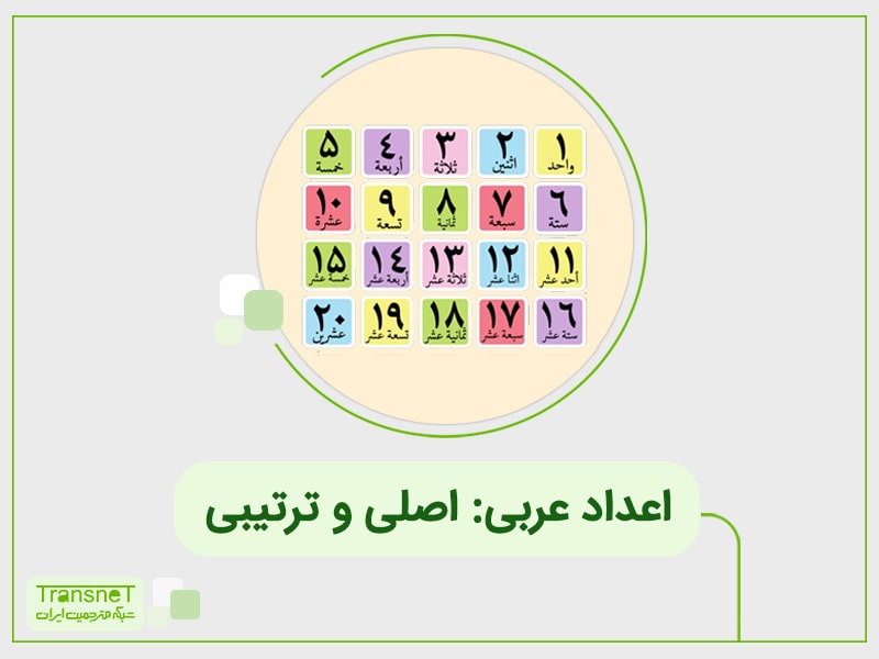 اعداد عربی: اصلی و ترتیبی